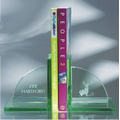 Jade Glass Bookends